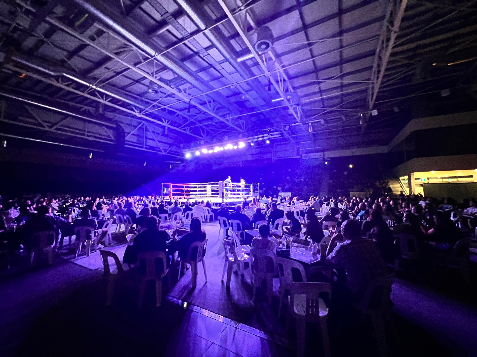 A packed crowd ringside at King of the Ring, Darwin